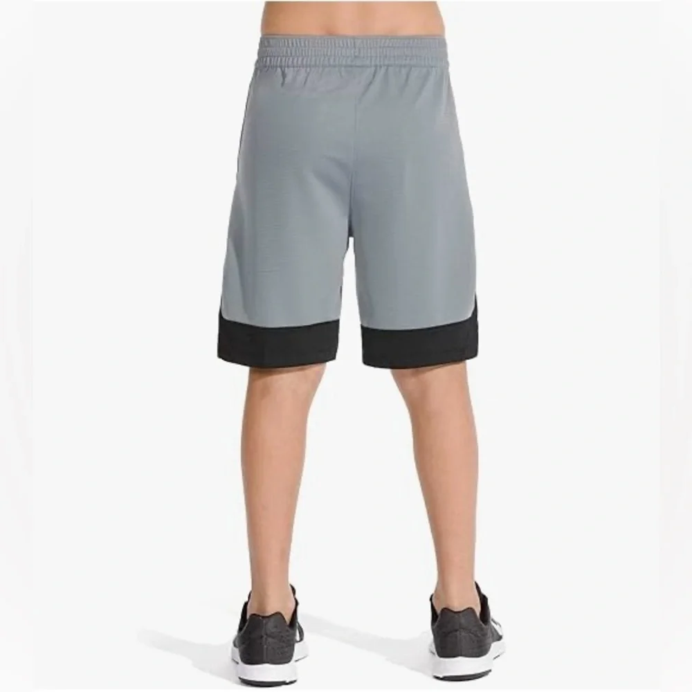 Nike Boy’sSz S‎ Cool Gray/Black Icon Basketball Shorts